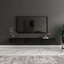 Hanah Home Avalon Soporte para televisión Madera Negra